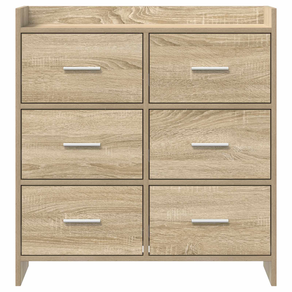 Sideboard Sonoma-Eiche 75 x 33 x 80 cm Holzwerkstoff