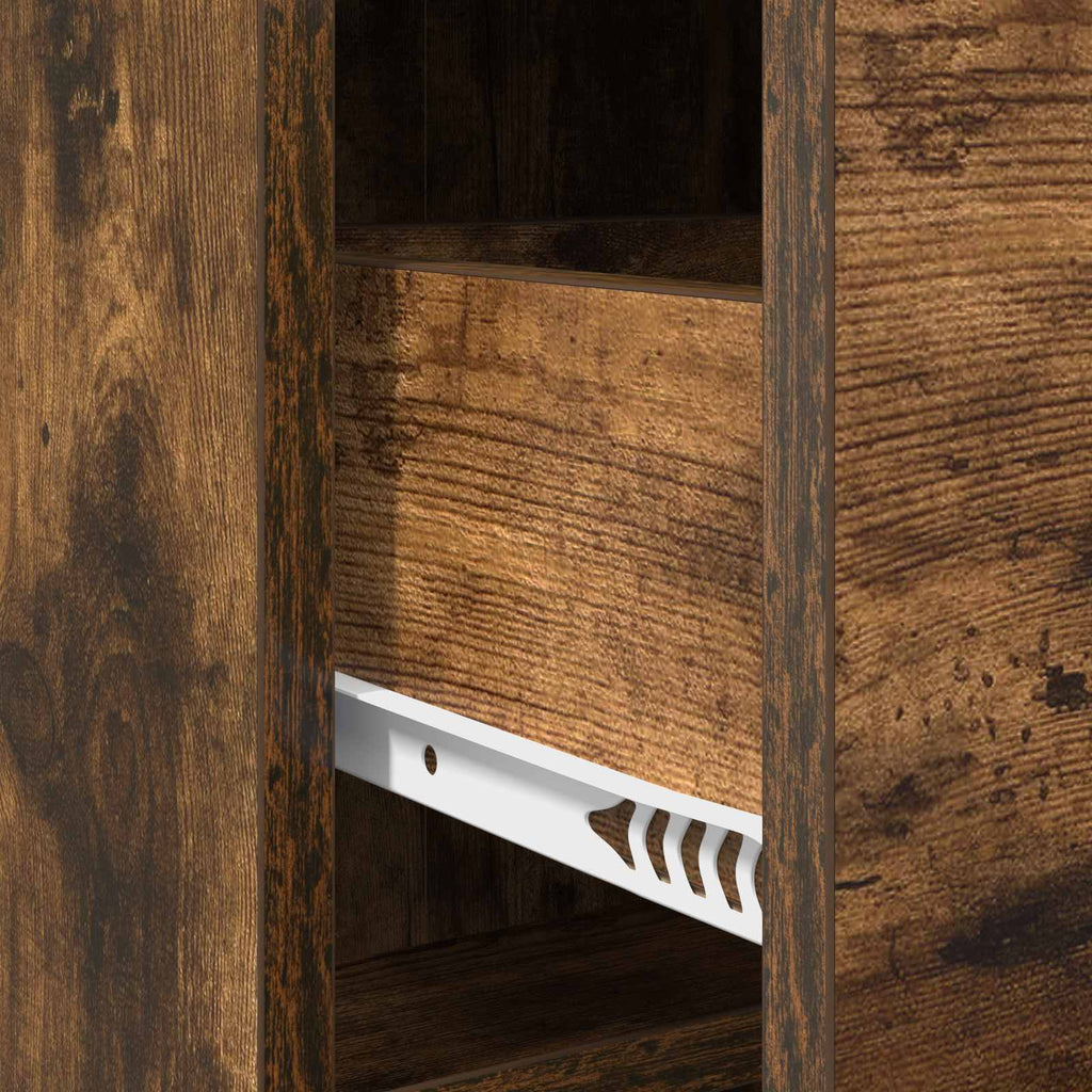 Sideboard Geräucherte Eiche 75 x 33 x 80 cm Holzwerkstoff