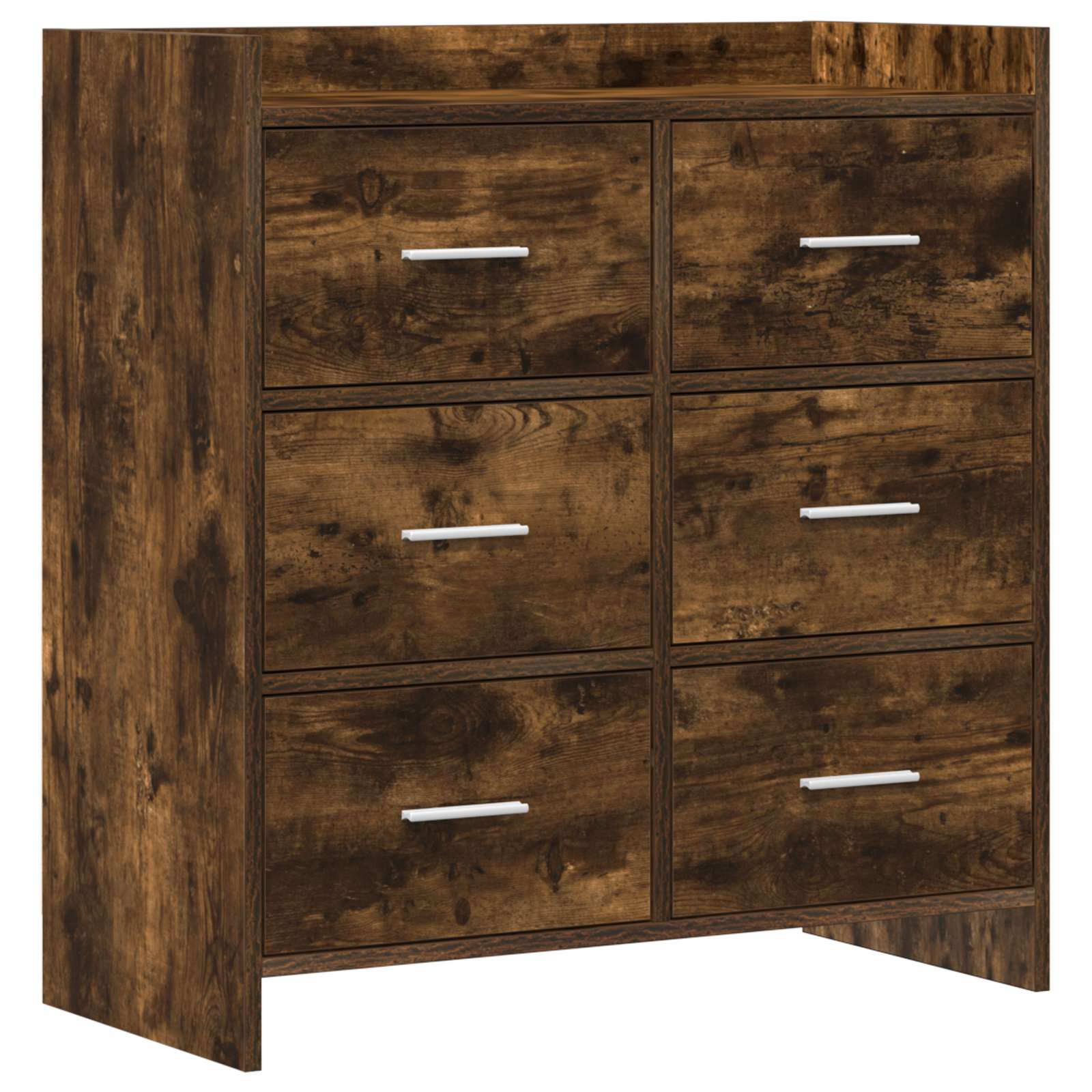 Sideboard Geräucherte Eiche 75 x 33 x 80 cm Holzwerkstoff