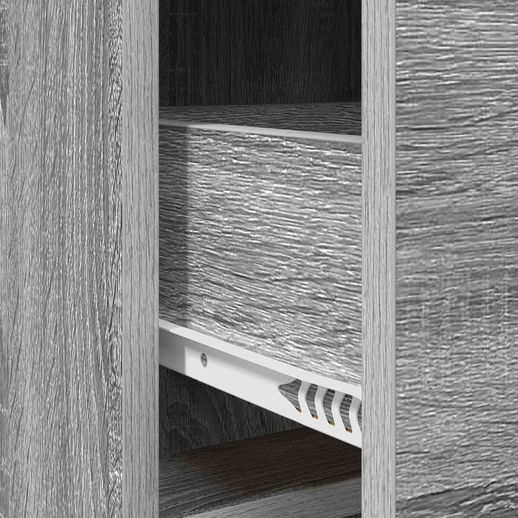 Sideboard Grau Sonoma 75 x 33 x 80 cm Holzwerkstoff