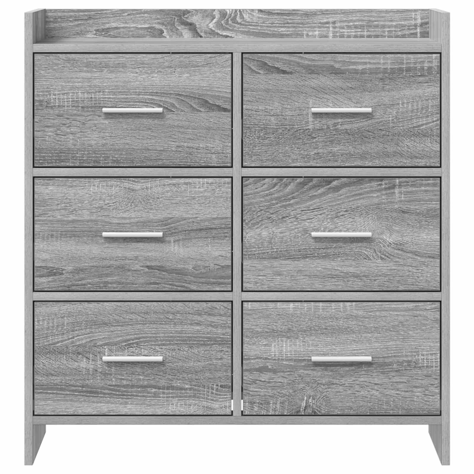 Sideboard Grau Sonoma 75 x 33 x 80 cm Holzwerkstoff