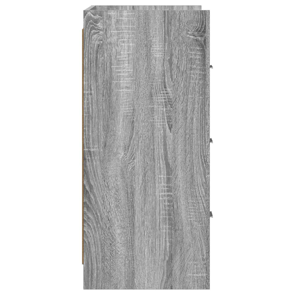 Sideboard Grau Sonoma 75 x 33 x 80 cm Holzwerkstoff