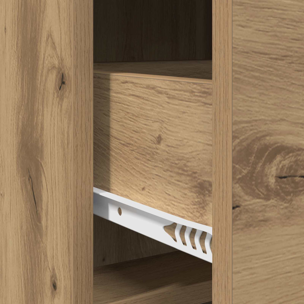 Sideboard Artisan-Eiche 75 x 33 x 80 cm Holzwerkstoff