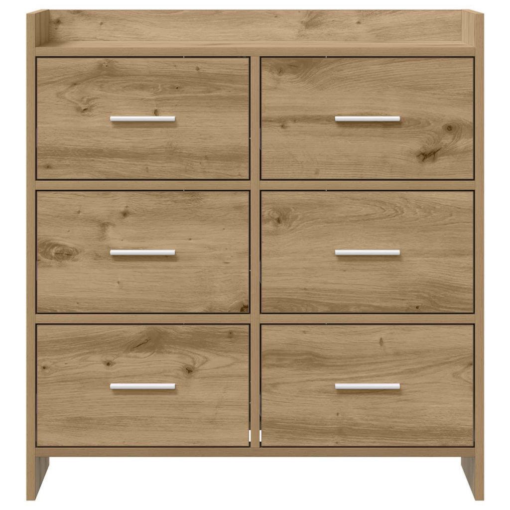 Sideboard Artisan-Eiche 75 x 33 x 80 cm Holzwerkstoff