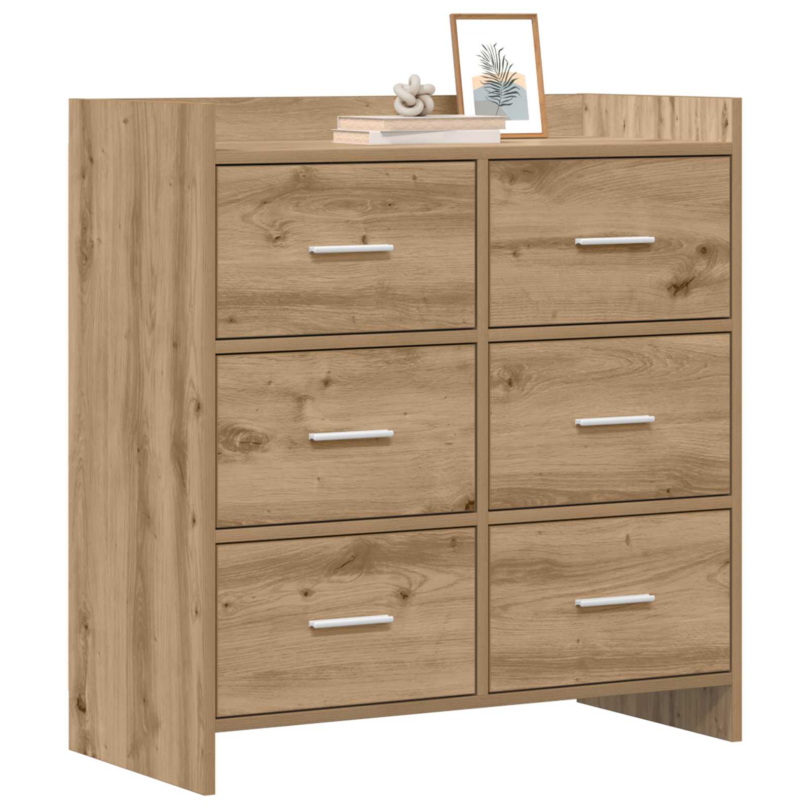 Sideboard Artisan-Eiche 75 x 33 x 80 cm Holzwerkstoff