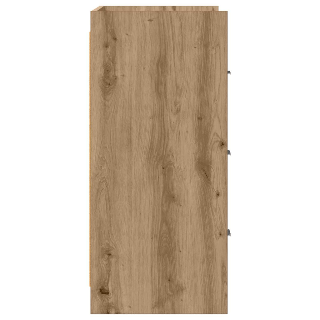 Sideboard Artisan-Eiche 75 x 33 x 80 cm Holzwerkstoff