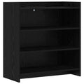 Sideboard Schwarze Eiche 75 x 36 x 80 cm Holzwerkstoff