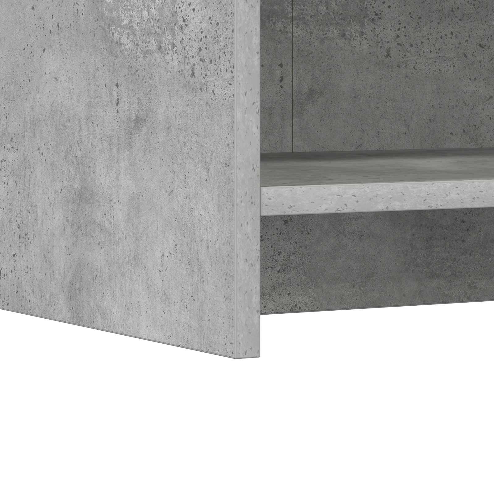 Sideboard Betongrau 75 x 36 x 80 cm Holzwerkstoff
