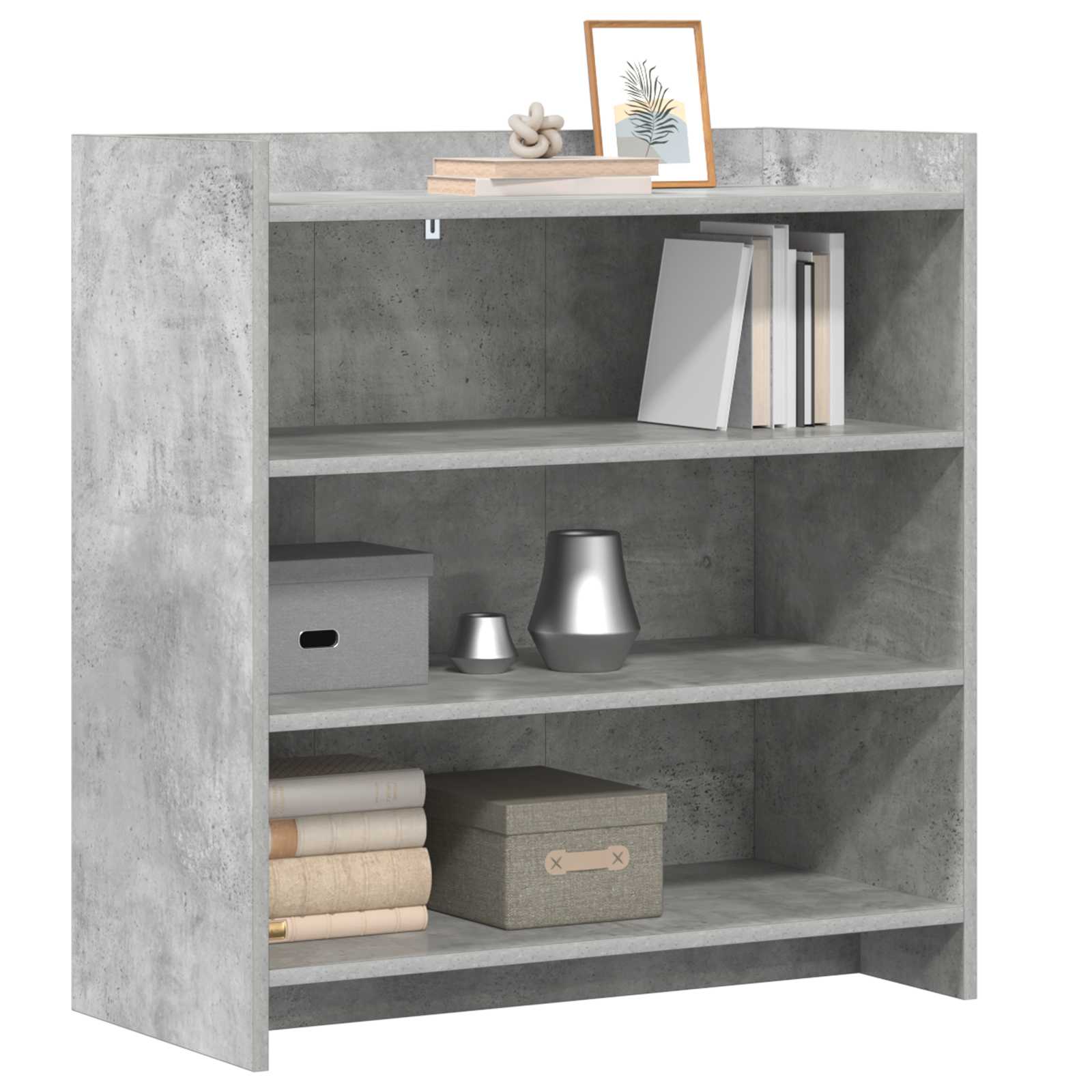 Sideboard Betongrau 75 x 36 x 80 cm Holzwerkstoff