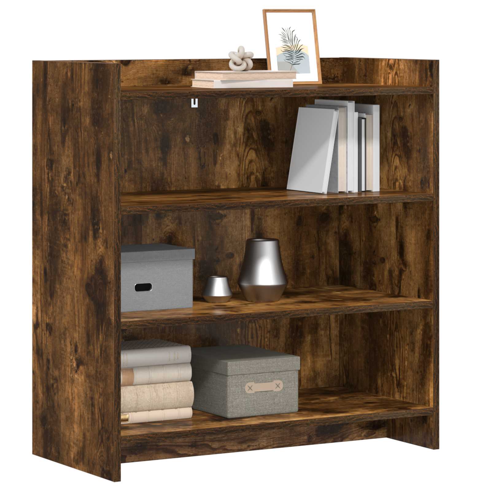 Sideboard Geräucherte Eiche 75 x 36 x 80 cm Holzwerkstoff