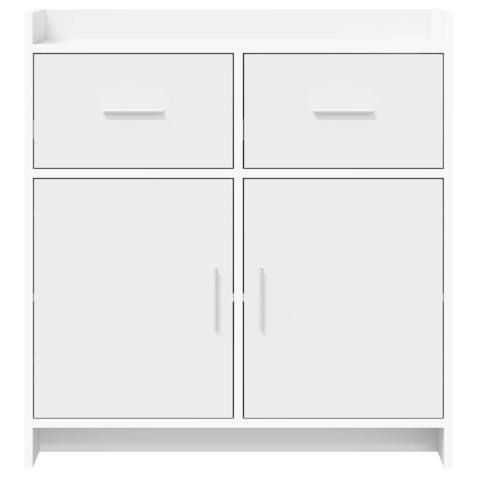 Sideboard Weiß 75 x 36 x 80 cm Holzwerkstoff