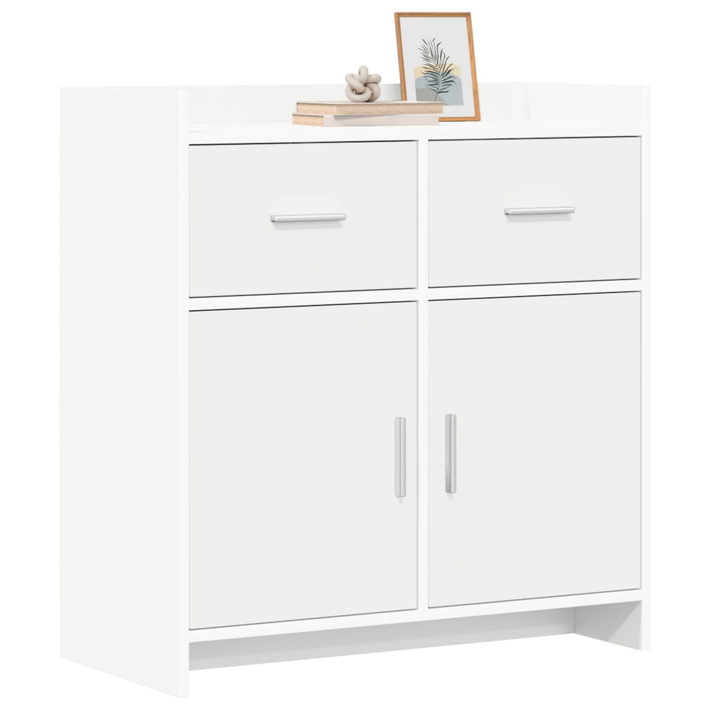 Sideboard Weiß 75 x 36 x 80 cm Holzwerkstoff