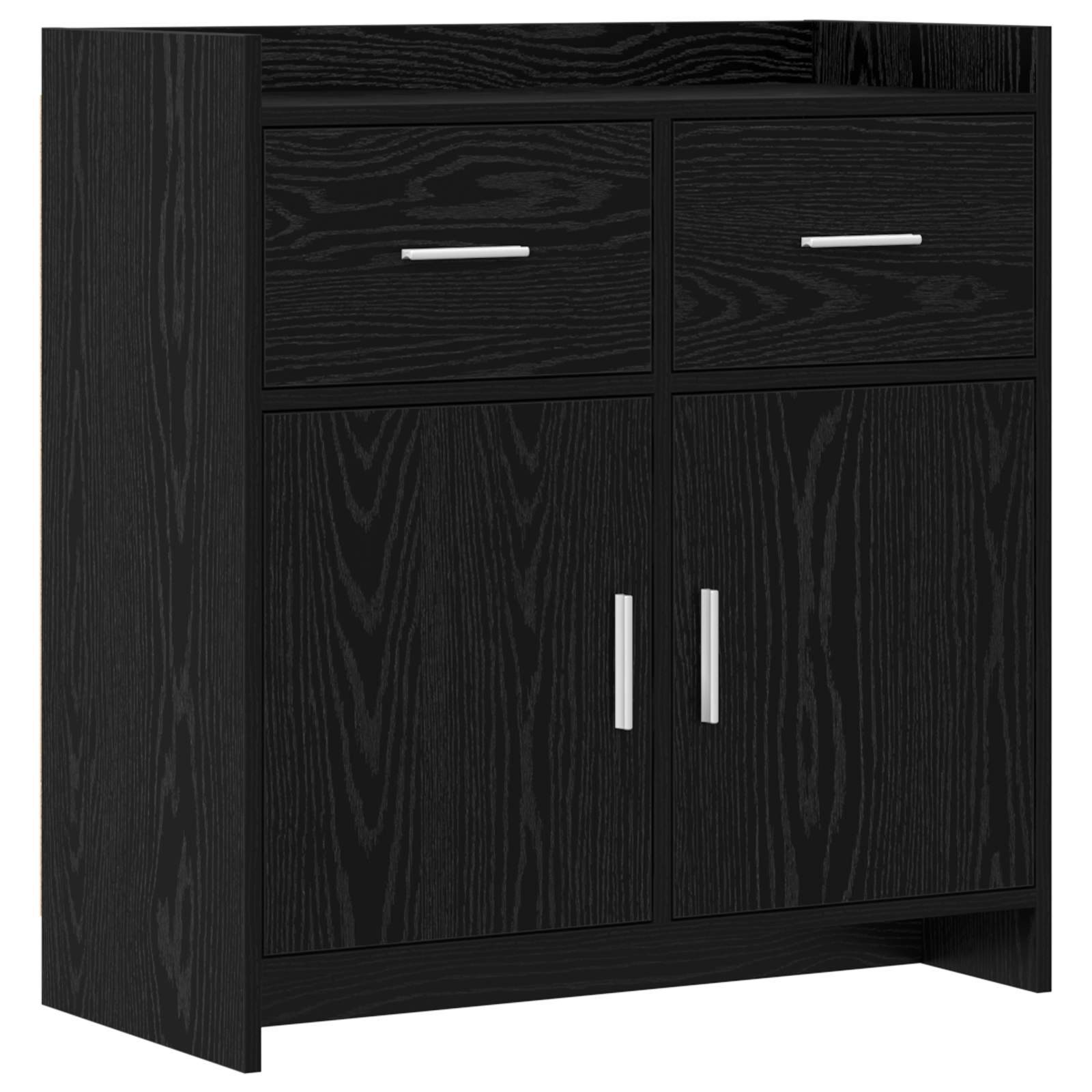Sideboard Schwarze Eiche 75 x 36 x 80 cm Holzwerkstoff