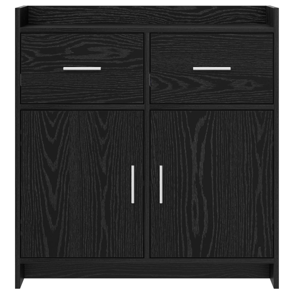 Sideboard Schwarze Eiche 75 x 36 x 80 cm Holzwerkstoff