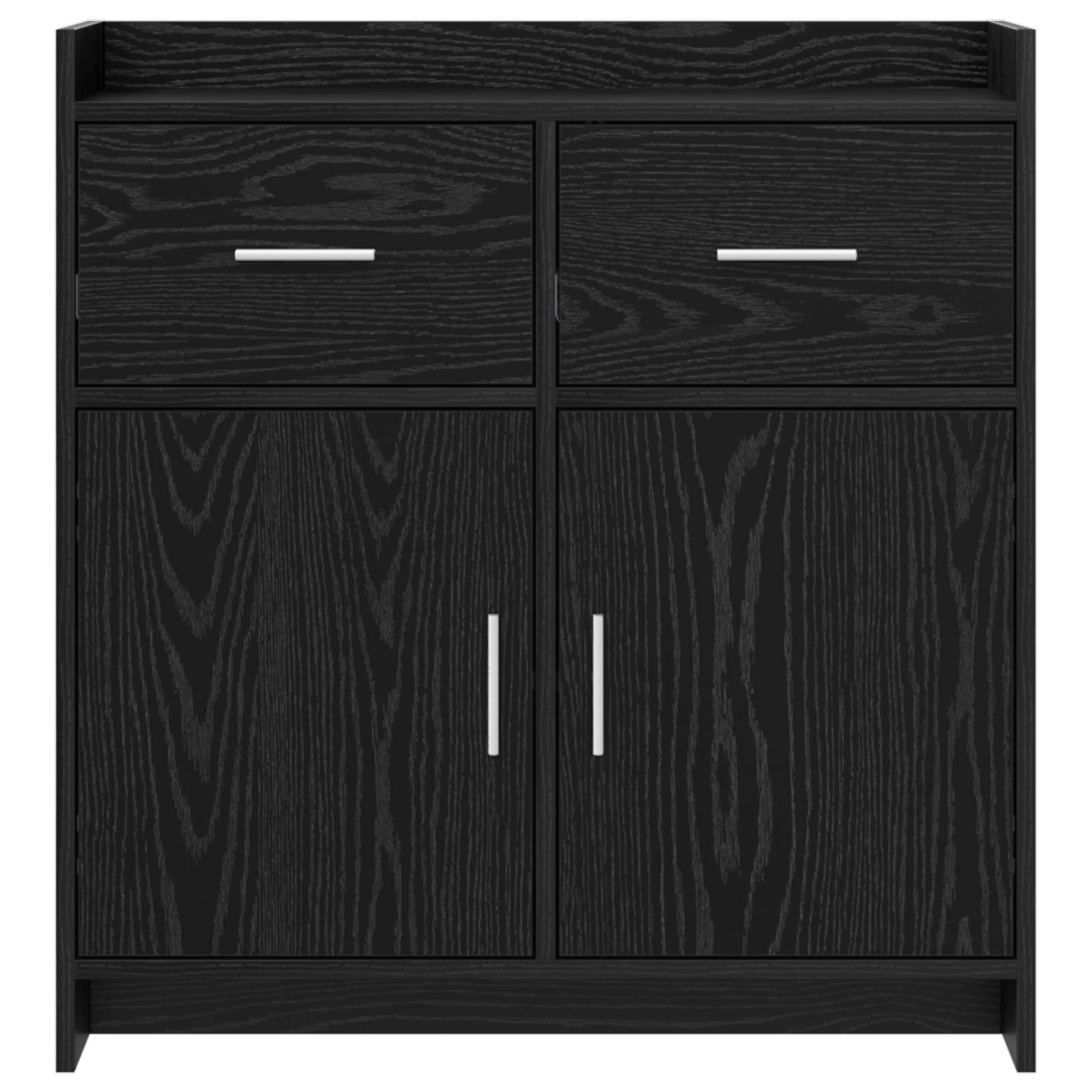 Sideboard Schwarze Eiche 75 x 36 x 80 cm Holzwerkstoff