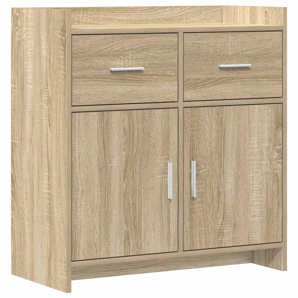 Sideboard Sonoma-Eiche 75 x 36 x 80 cm Holzwerkstoff