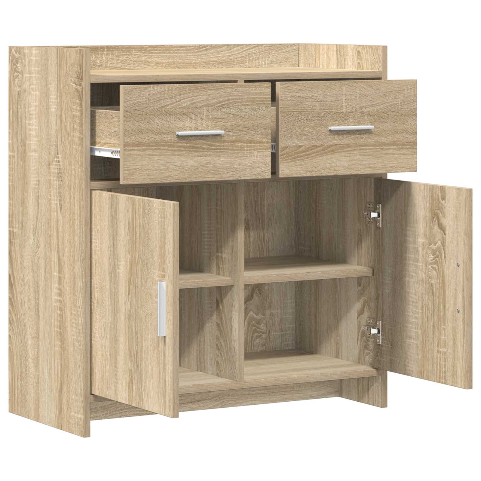 Sideboard Sonoma-Eiche 75 x 36 x 80 cm Holzwerkstoff