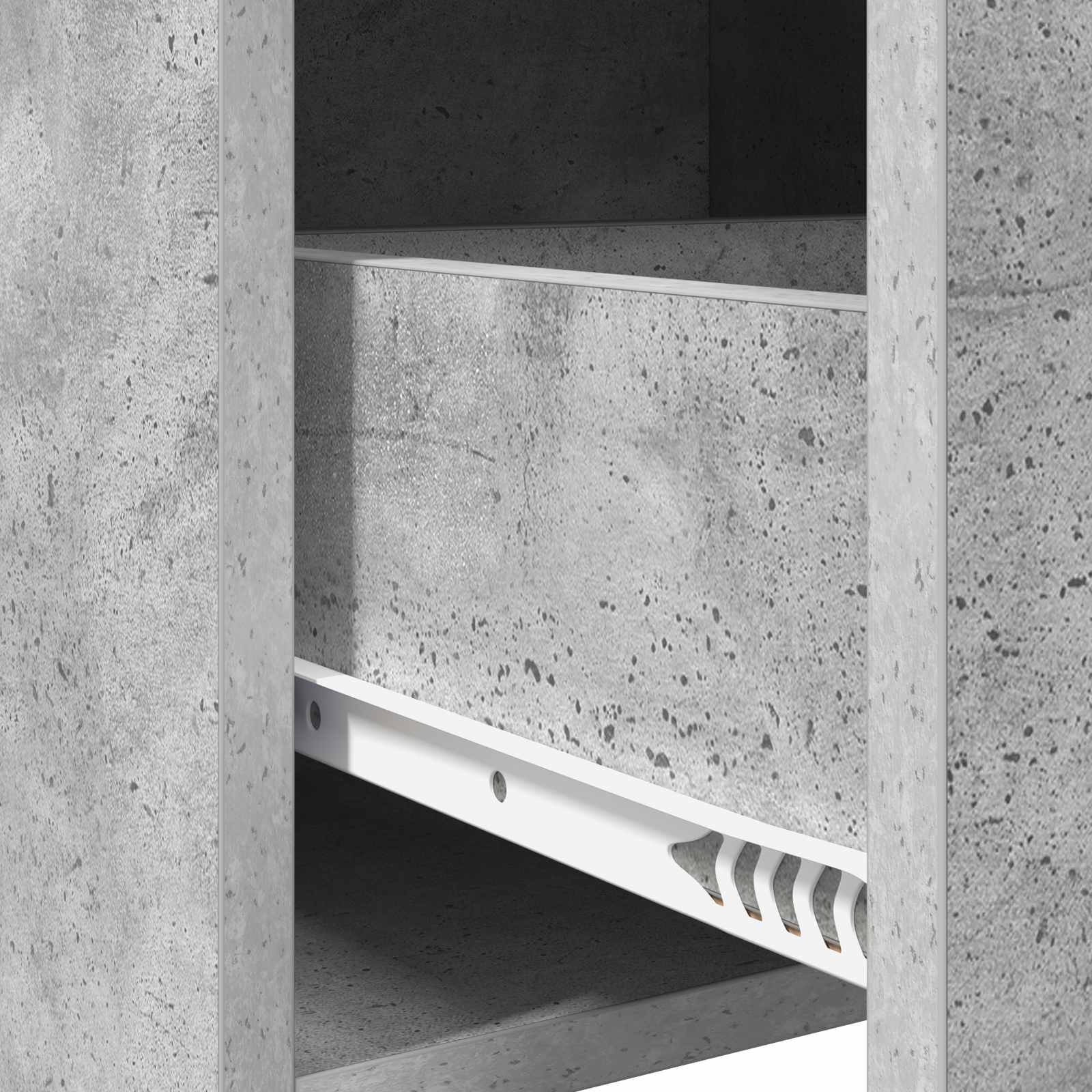 Sideboard Betongrau 75 x 36 x 80 cm Holzwerkstoff