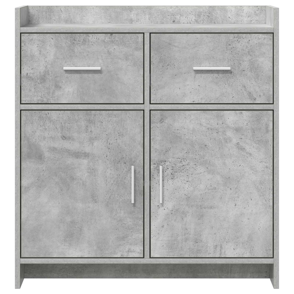 Sideboard Betongrau 75 x 36 x 80 cm Holzwerkstoff