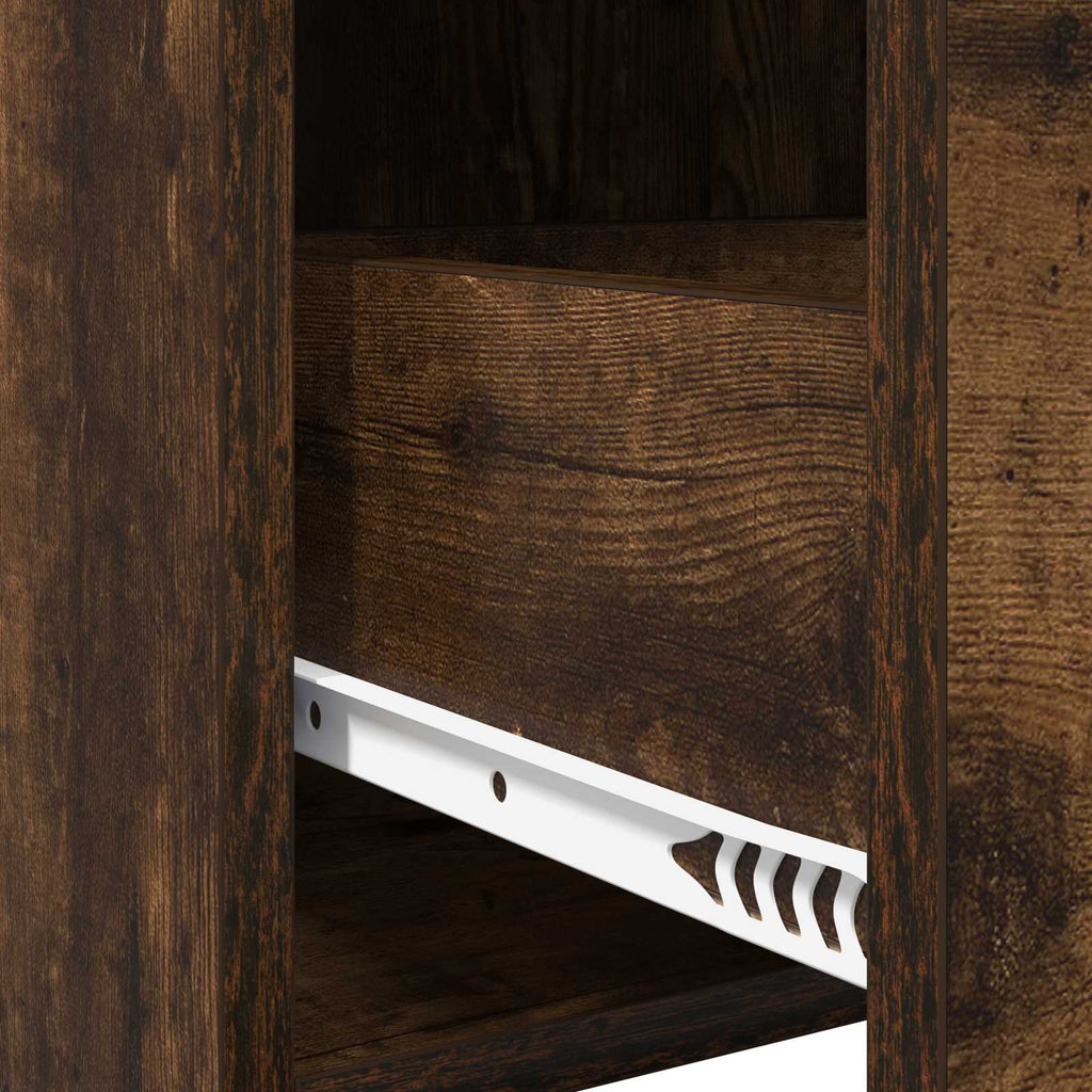 Sideboard Geräucherte Eiche 75 x 36 x 80 cm Holzwerkstoff