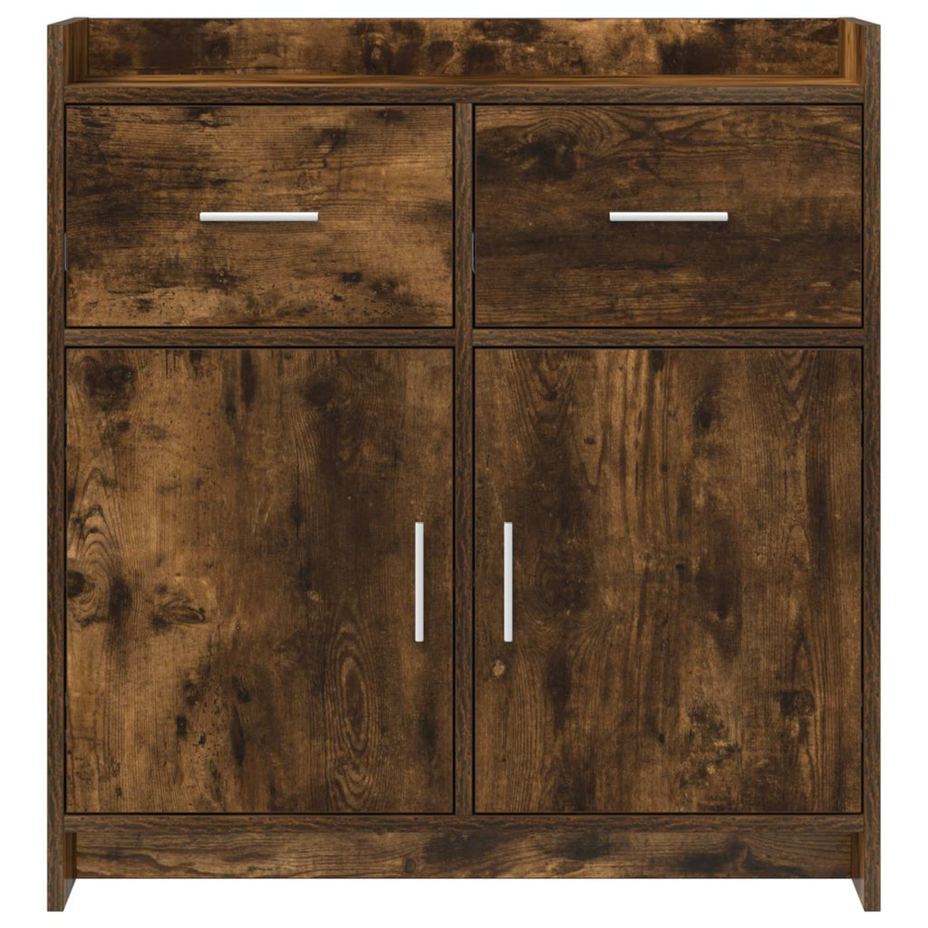 Sideboard Geräucherte Eiche 75 x 36 x 80 cm Holzwerkstoff
