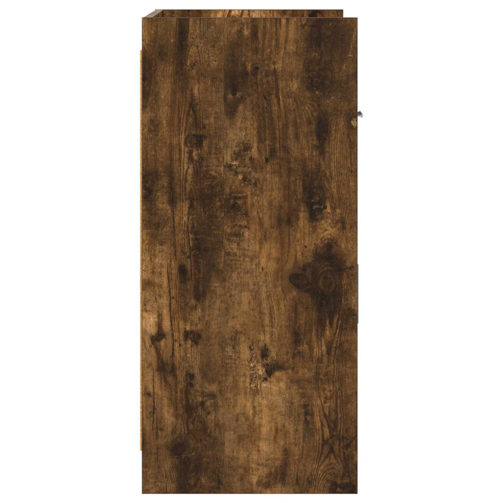 Sideboard Geräucherte Eiche 75 x 36 x 80 cm Holzwerkstoff