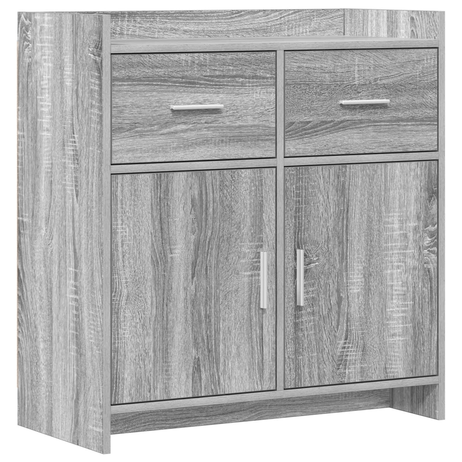 Sideboard Grau Sonoma 75 x 36 x 80 cm Holzwerkstoff