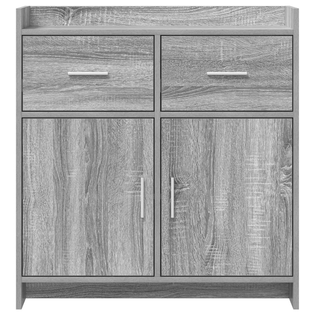Sideboard Grau Sonoma 75 x 36 x 80 cm Holzwerkstoff