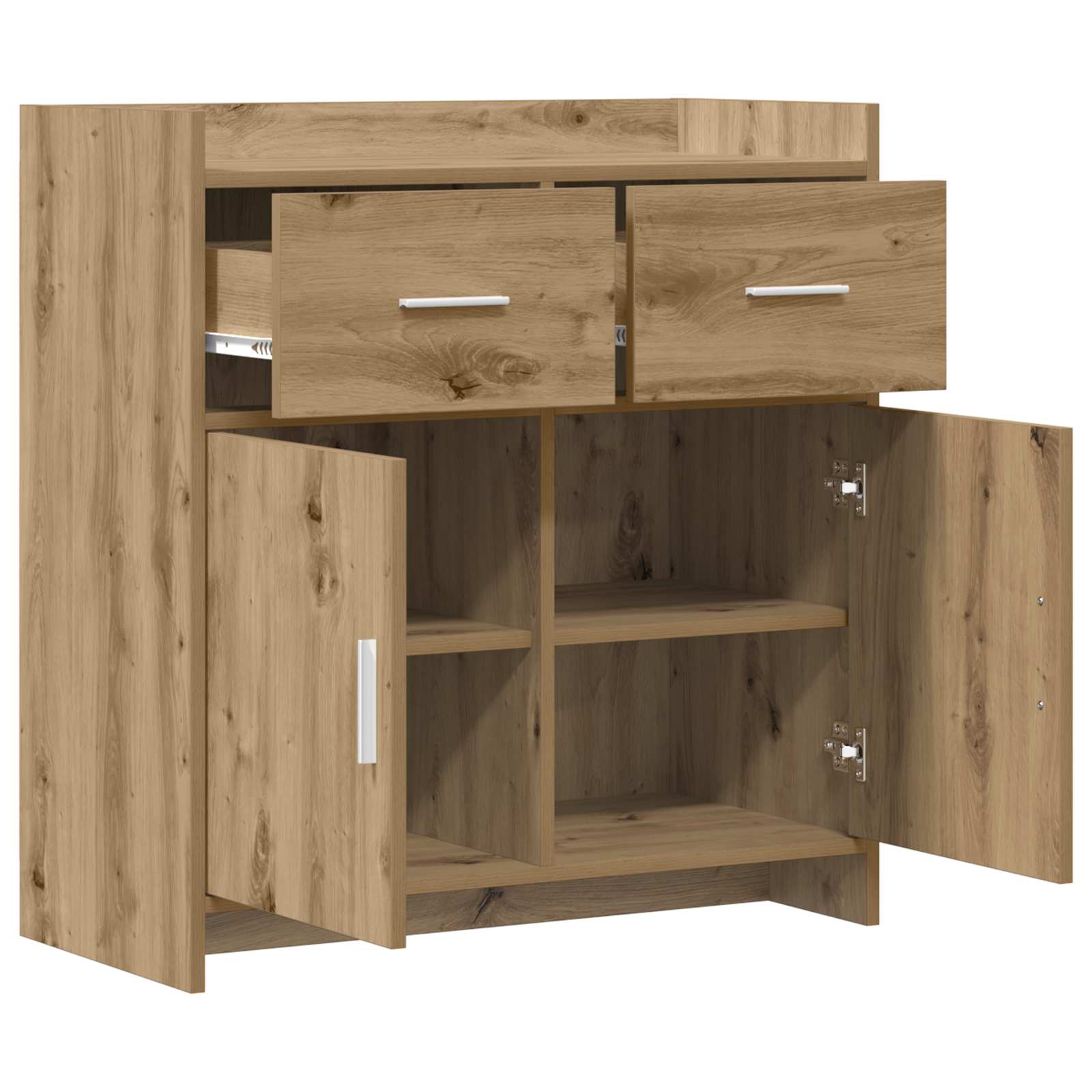 Sideboard Artisan-Eiche 75 x 36 x 80 cm Holzwerkstoff