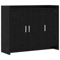 Sideboard Schwarze Eiche 98,5 x 33 x 80 cm Holzwerkstoff