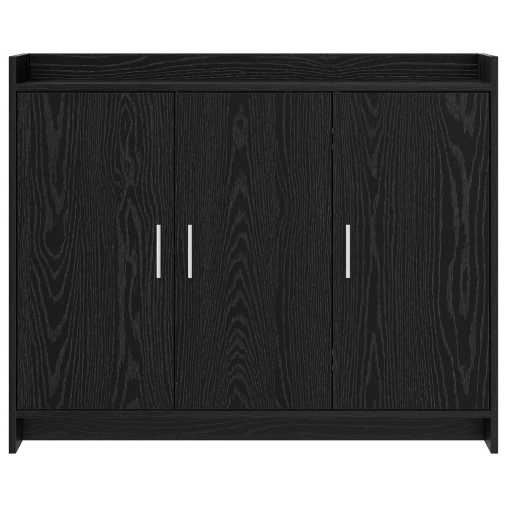 Sideboard Schwarze Eiche 98,5 x 33 x 80 cm Holzwerkstoff