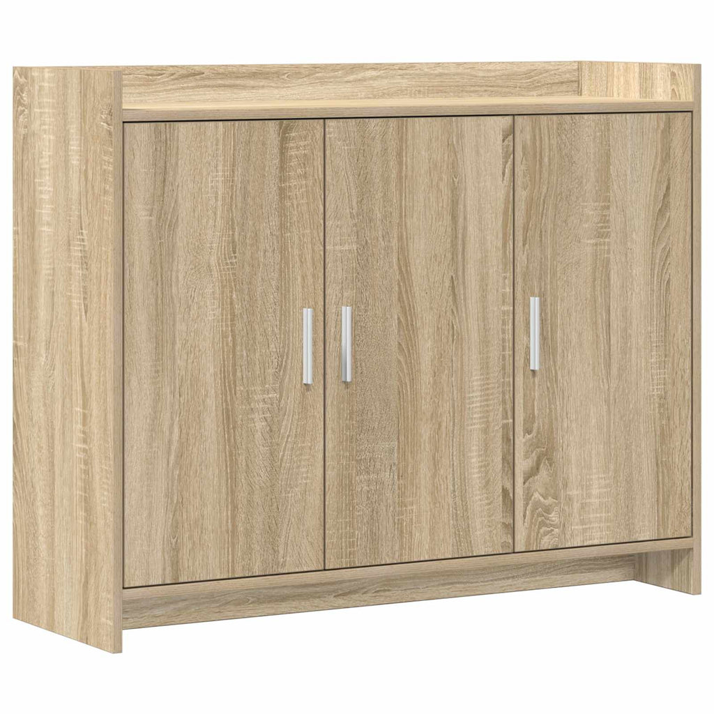 Sideboard Sonoma-Eiche 98,5 x 33 x 80 cm Holzwerkstoff