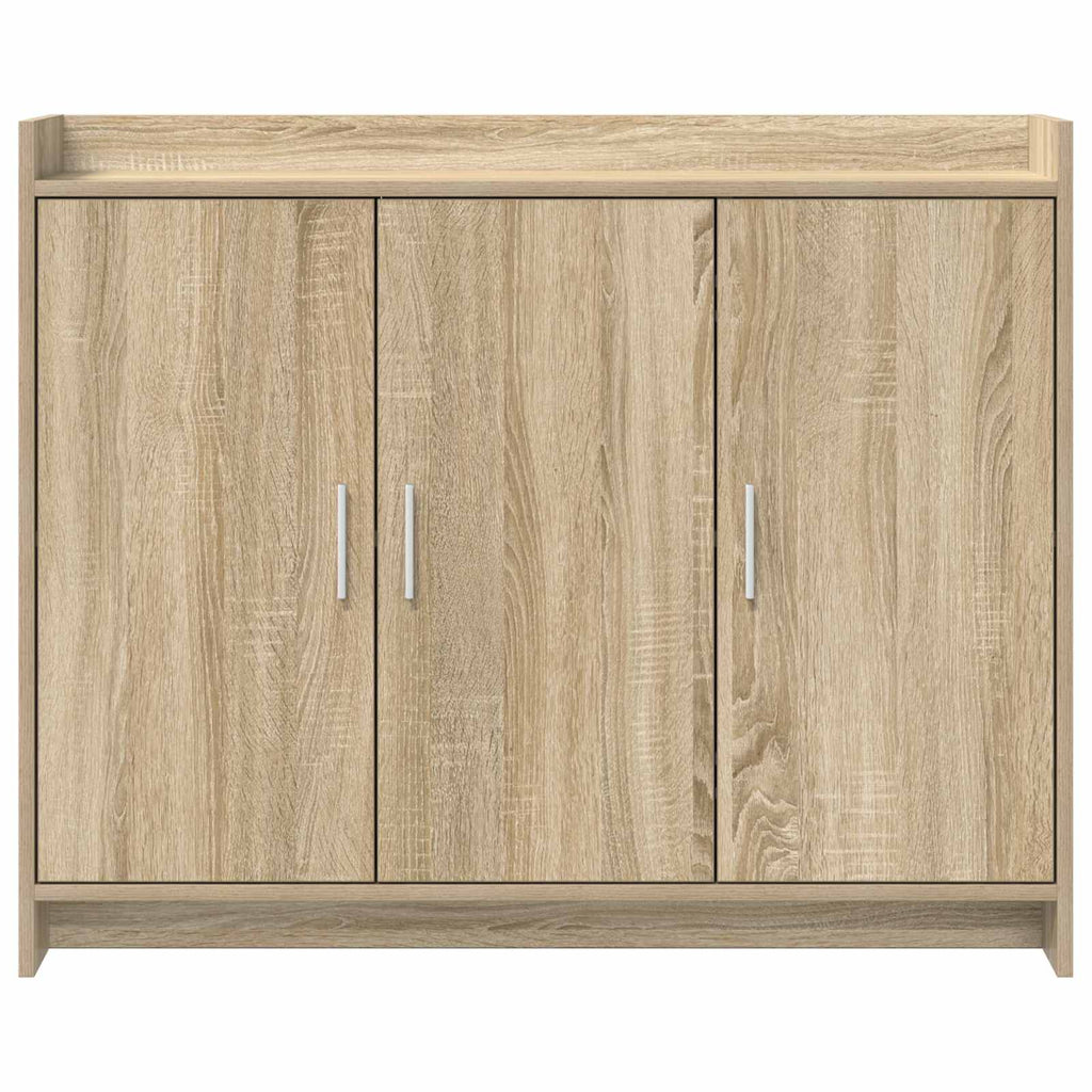 Sideboard Sonoma-Eiche 98,5 x 33 x 80 cm Holzwerkstoff