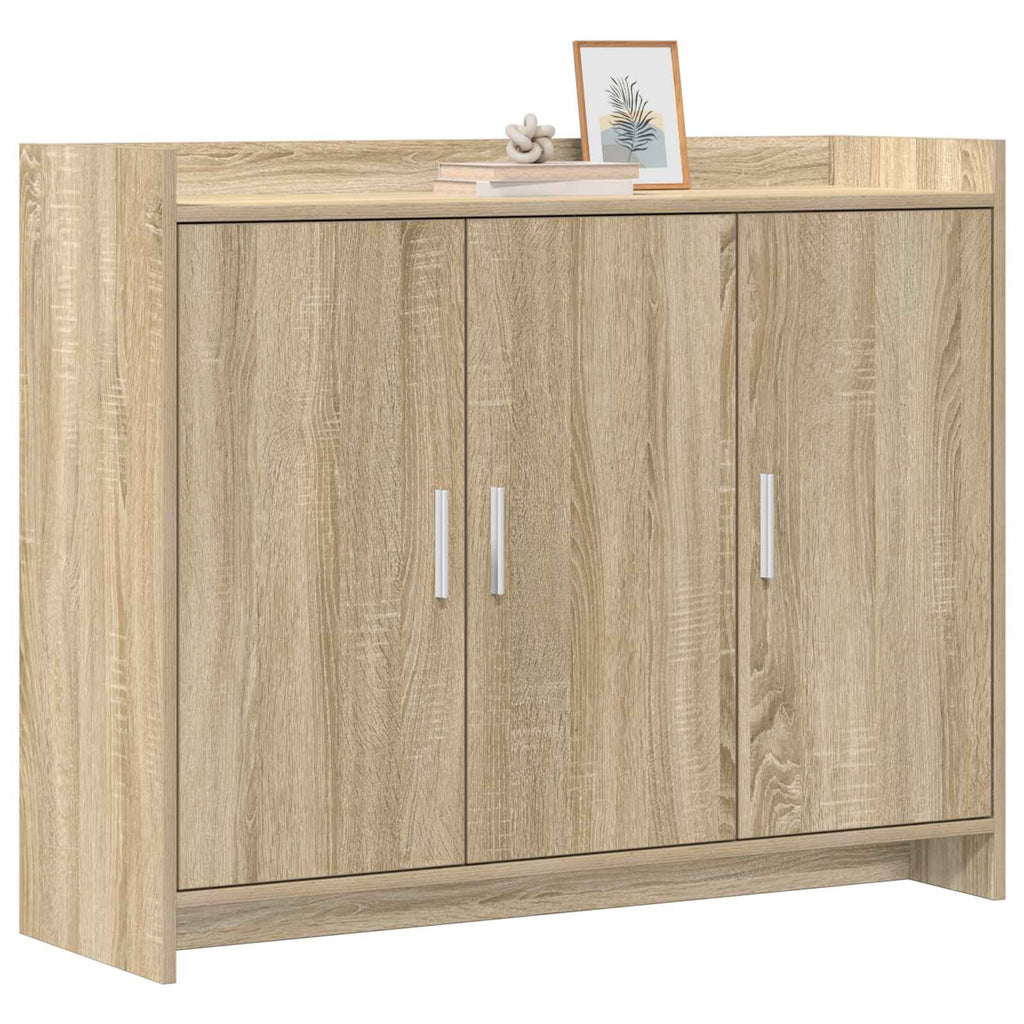 Sideboard Sonoma-Eiche 98,5 x 33 x 80 cm Holzwerkstoff