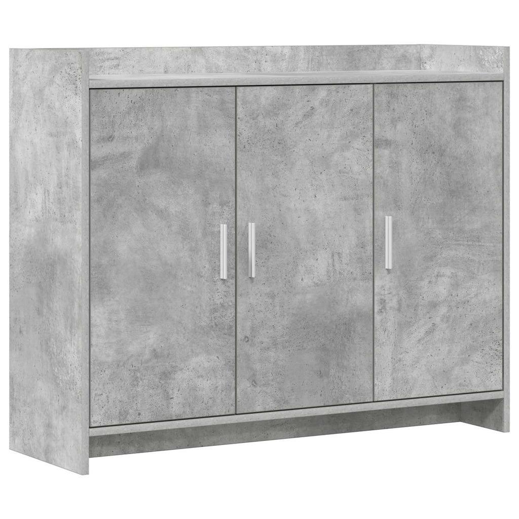 Sideboard Betongrau 98,5 x 33 x 80 cm Holzwerkstoff