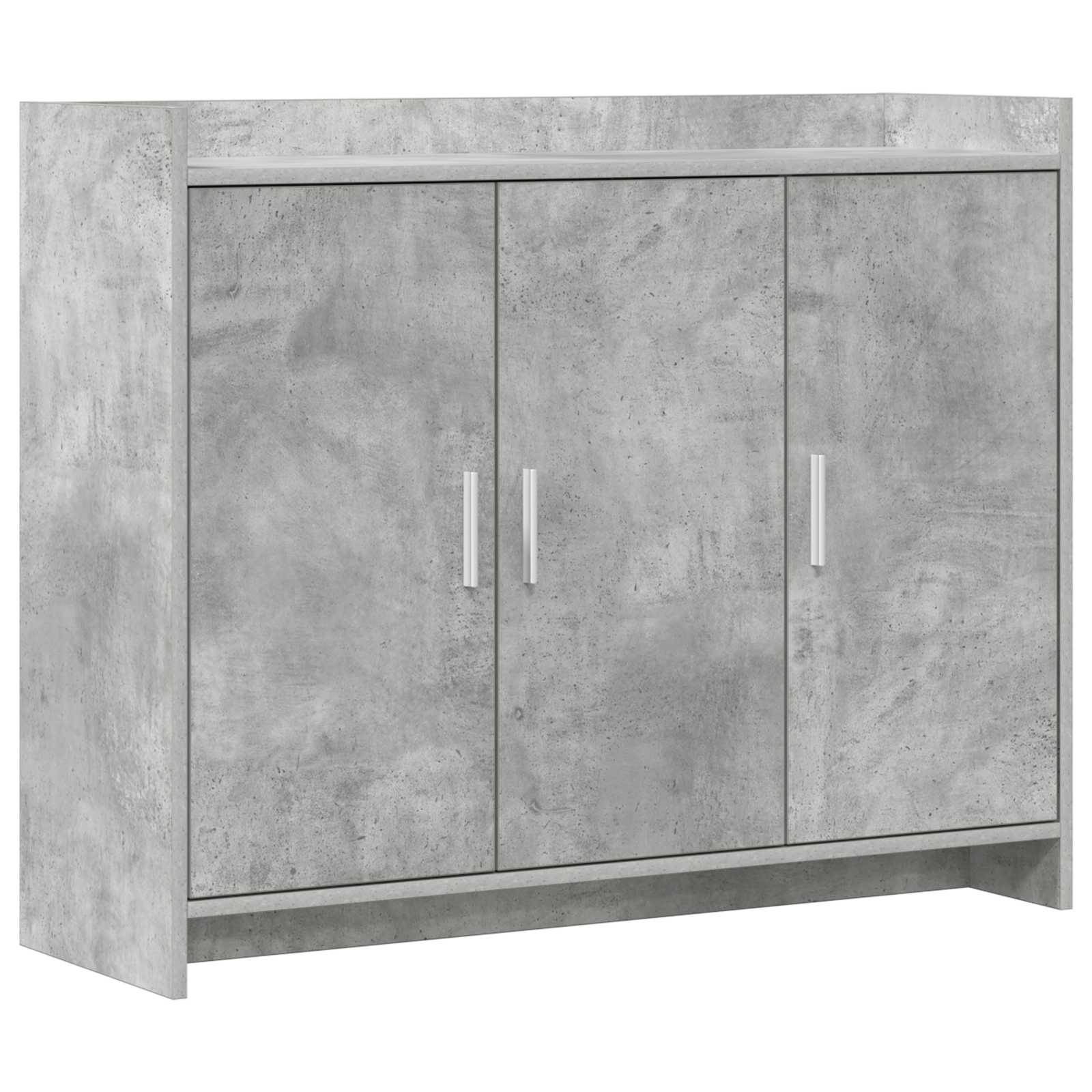 Sideboard Betongrau 98,5 x 33 x 80 cm Holzwerkstoff