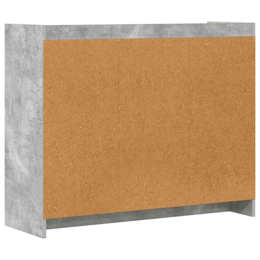 Sideboard Betongrau 98,5 x 33 x 80 cm Holzwerkstoff