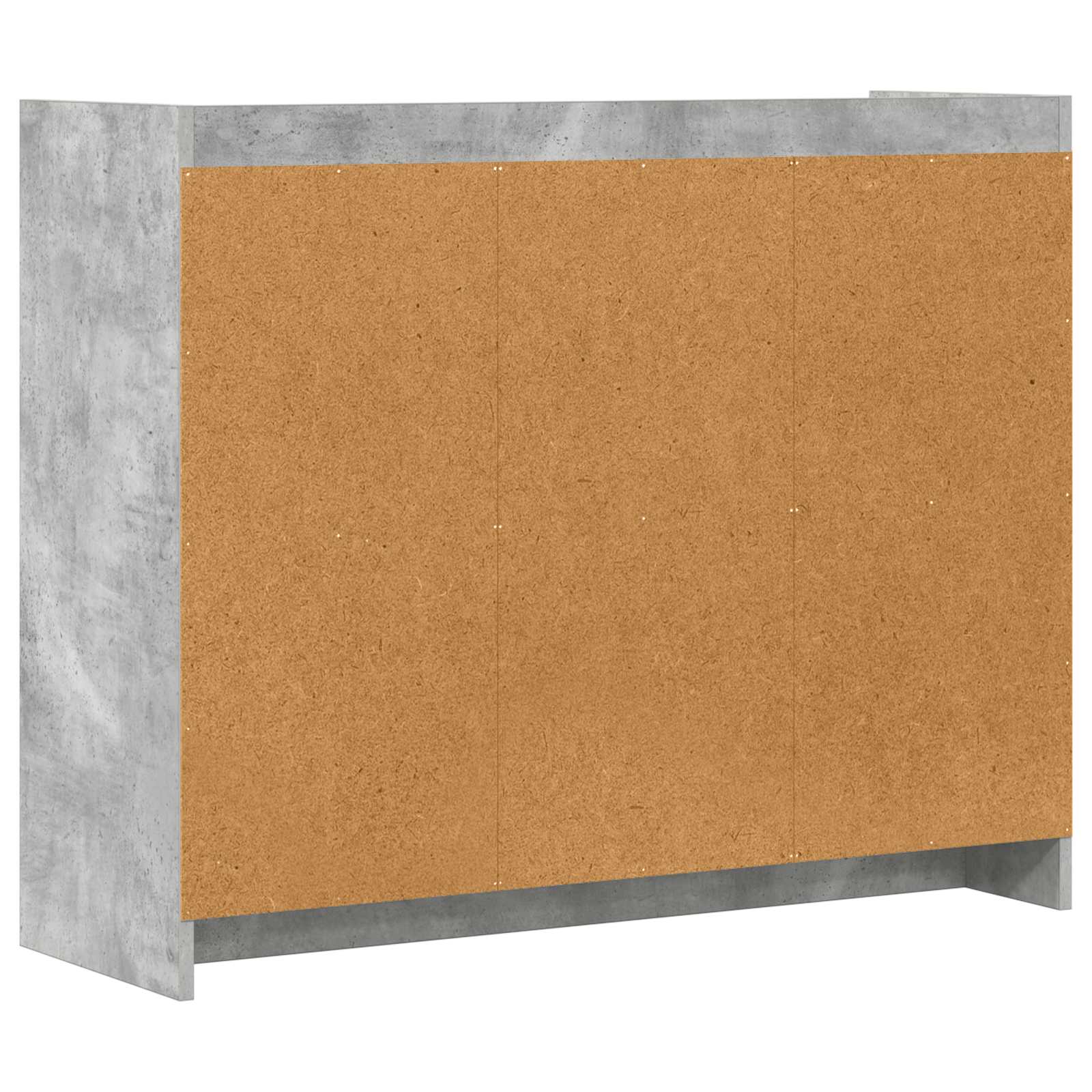 Sideboard Betongrau 98,5 x 33 x 80 cm Holzwerkstoff