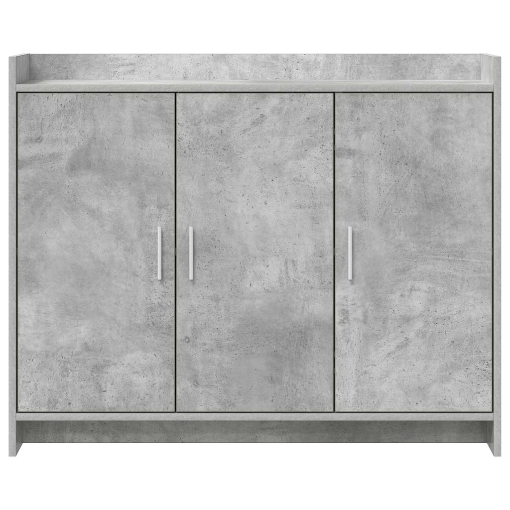 Sideboard Betongrau 98,5 x 33 x 80 cm Holzwerkstoff