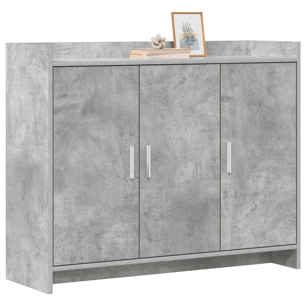 Sideboard Betongrau 98,5 x 33 x 80 cm Holzwerkstoff
