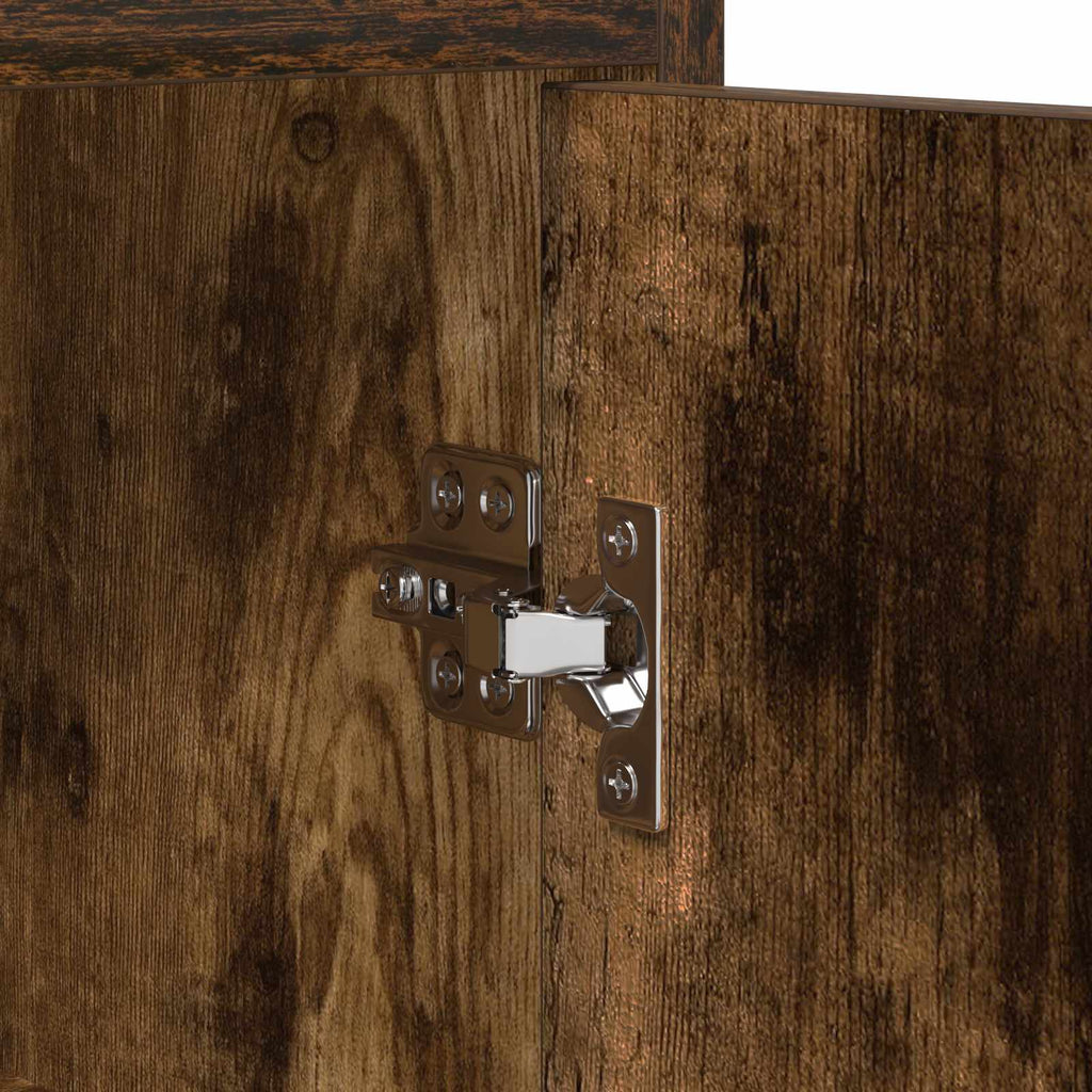 Sideboard Geräucherte Eiche 98,5 x 33 x 80 cm Holzwerkstoff