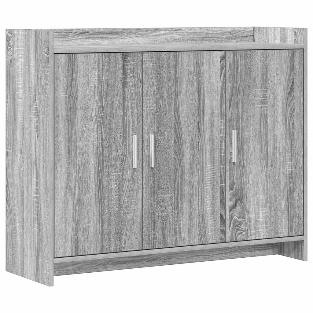 Sideboard Grau Sonoma 98,5 x 33 x 80 cm Holzwerkstoff