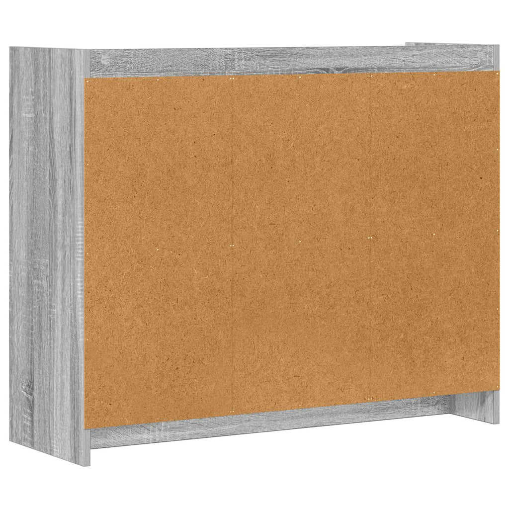 Sideboard Grau Sonoma 98,5 x 33 x 80 cm Holzwerkstoff