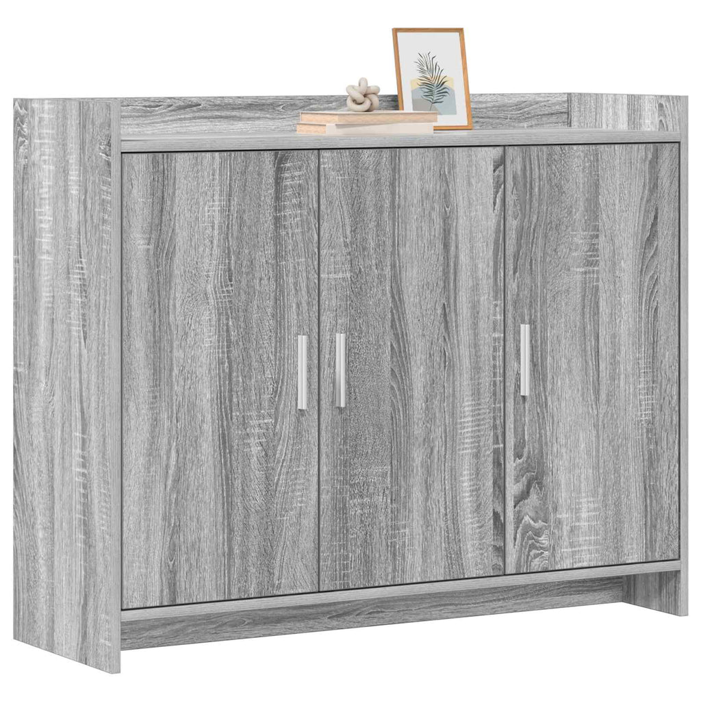 Sideboard Grau Sonoma 98,5 x 33 x 80 cm Holzwerkstoff