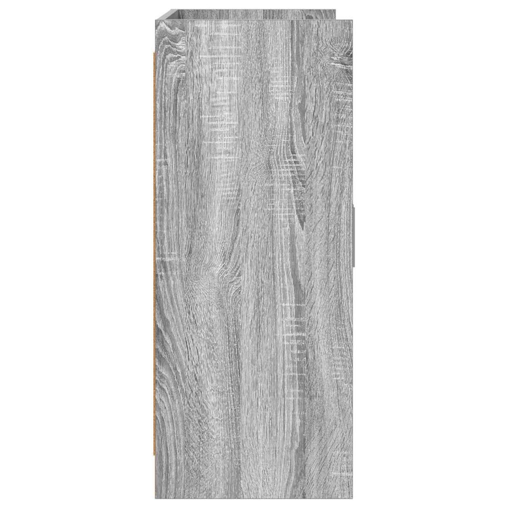 Sideboard Grau Sonoma 98,5 x 33 x 80 cm Holzwerkstoff