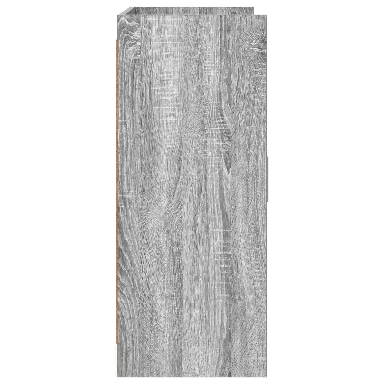 Sideboard Grau Sonoma 98,5 x 33 x 80 cm Holzwerkstoff
