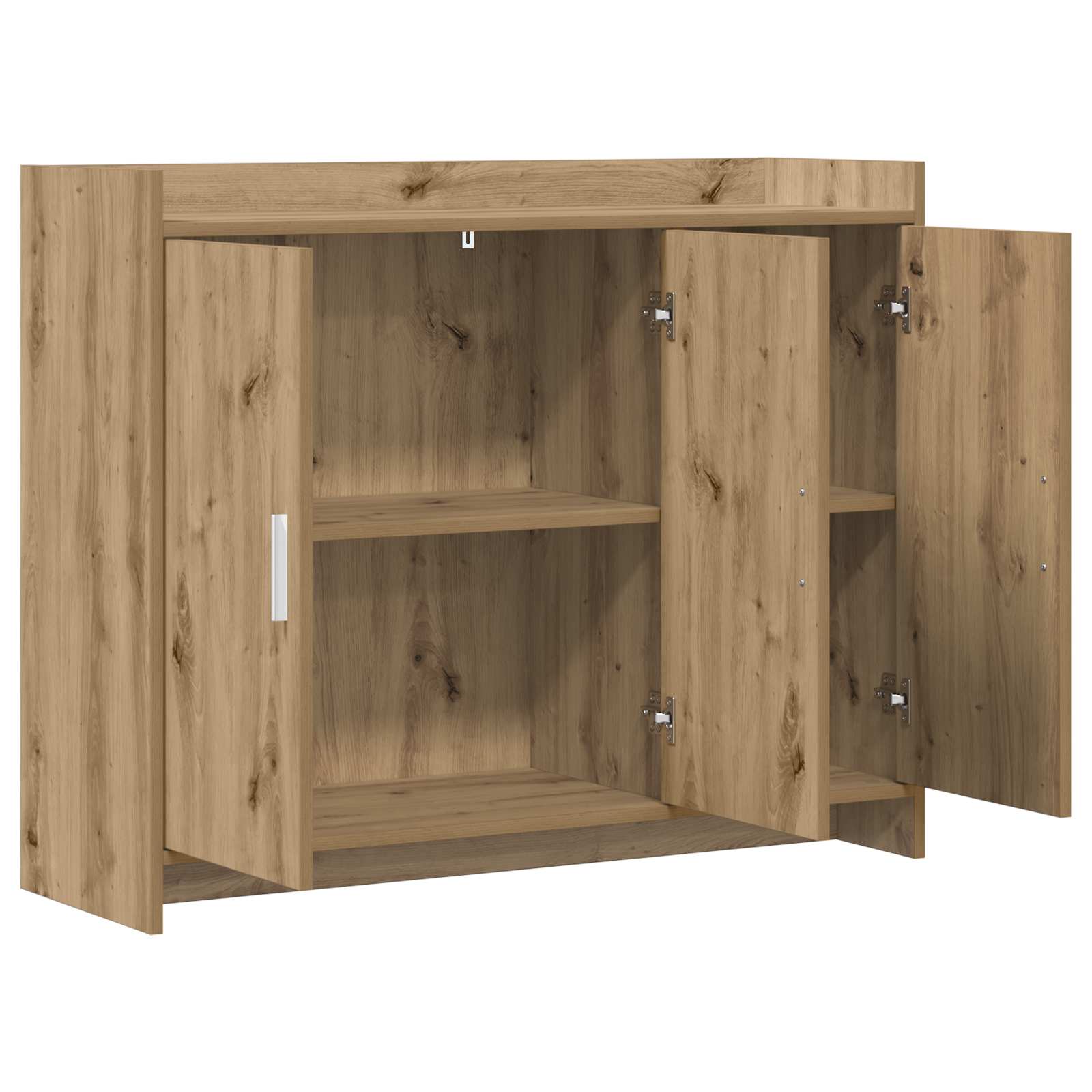 Sideboard Artisan-Eiche 98,5 x 33 x 80 cm Holzwerkstoff
