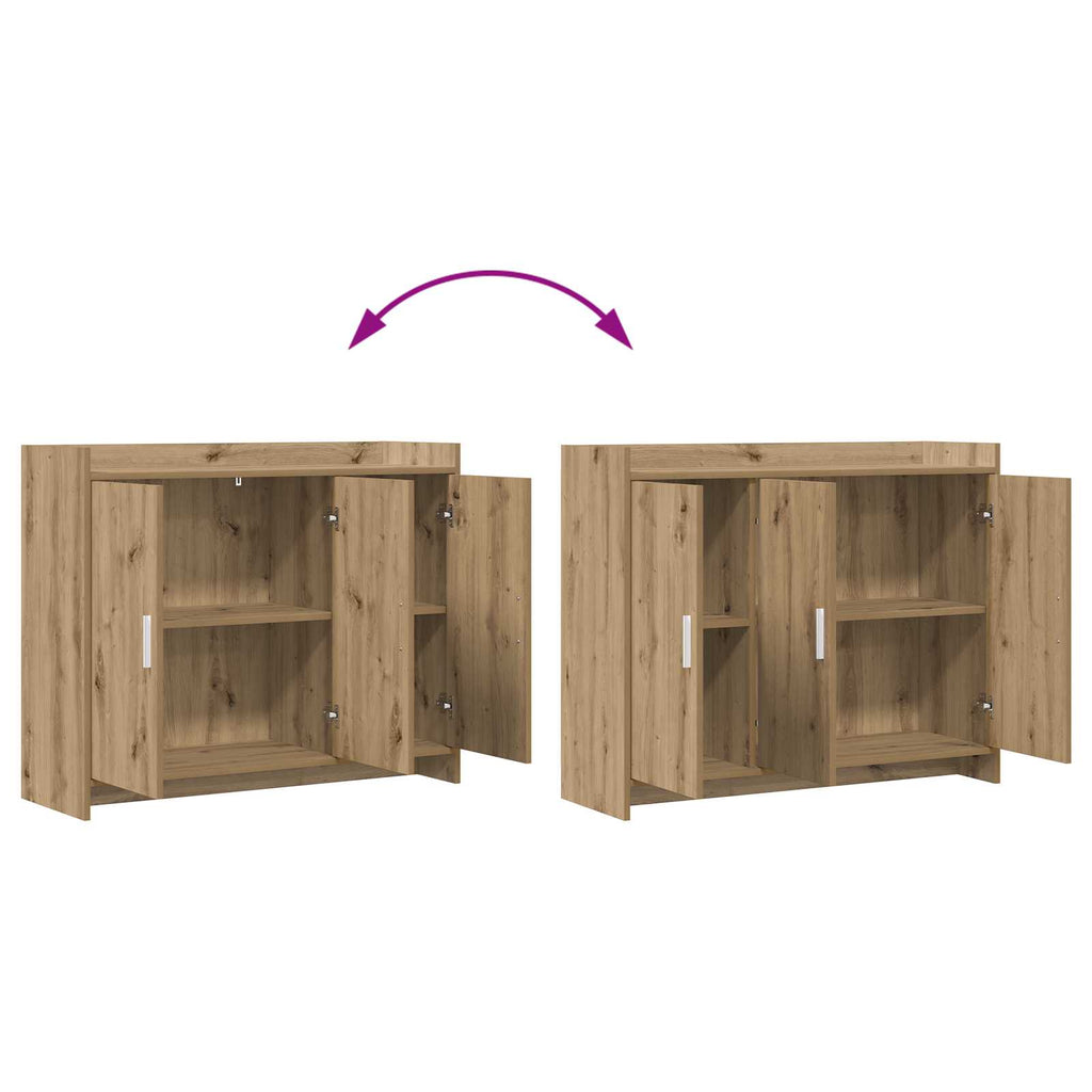 Sideboard Artisan-Eiche 98,5 x 33 x 80 cm Holzwerkstoff