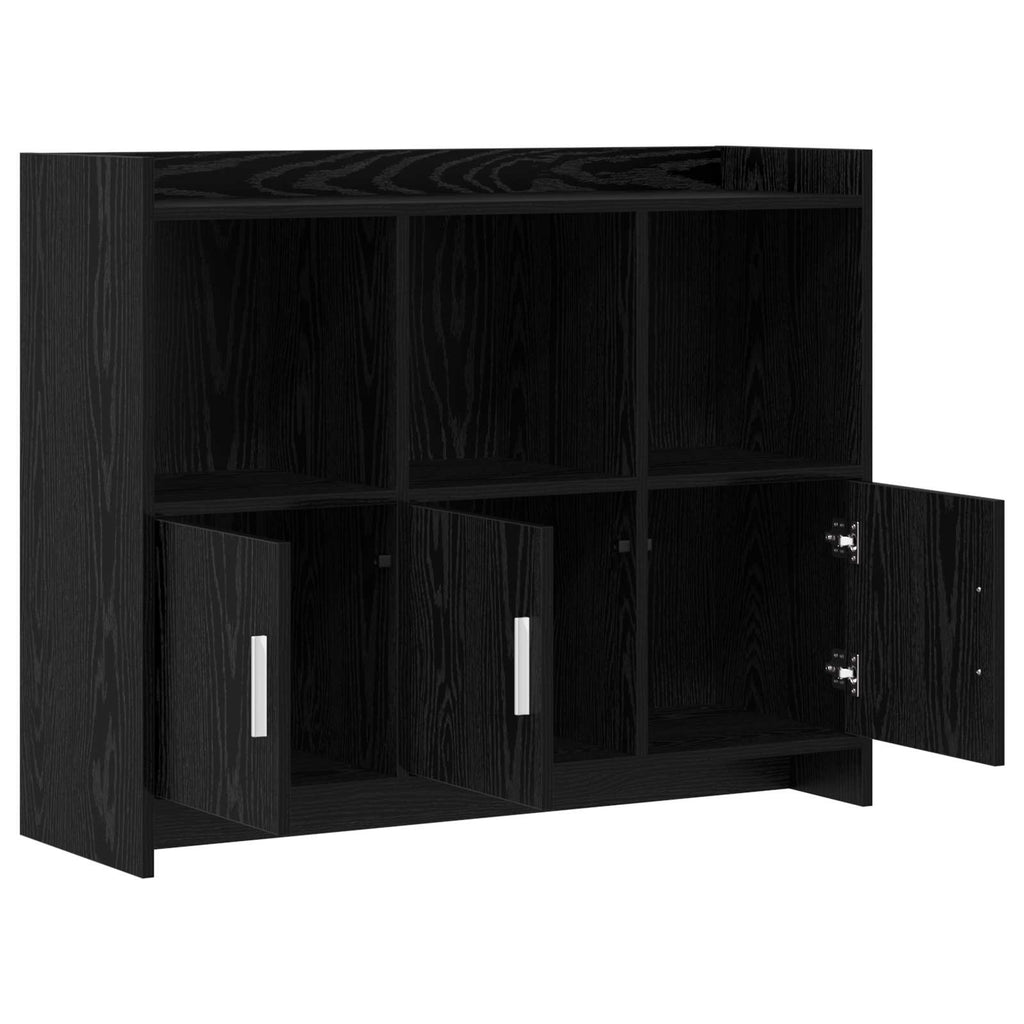 Sideboard Schwarze Eiche 98,5 x 33 x 80 cm Holzwerkstoff