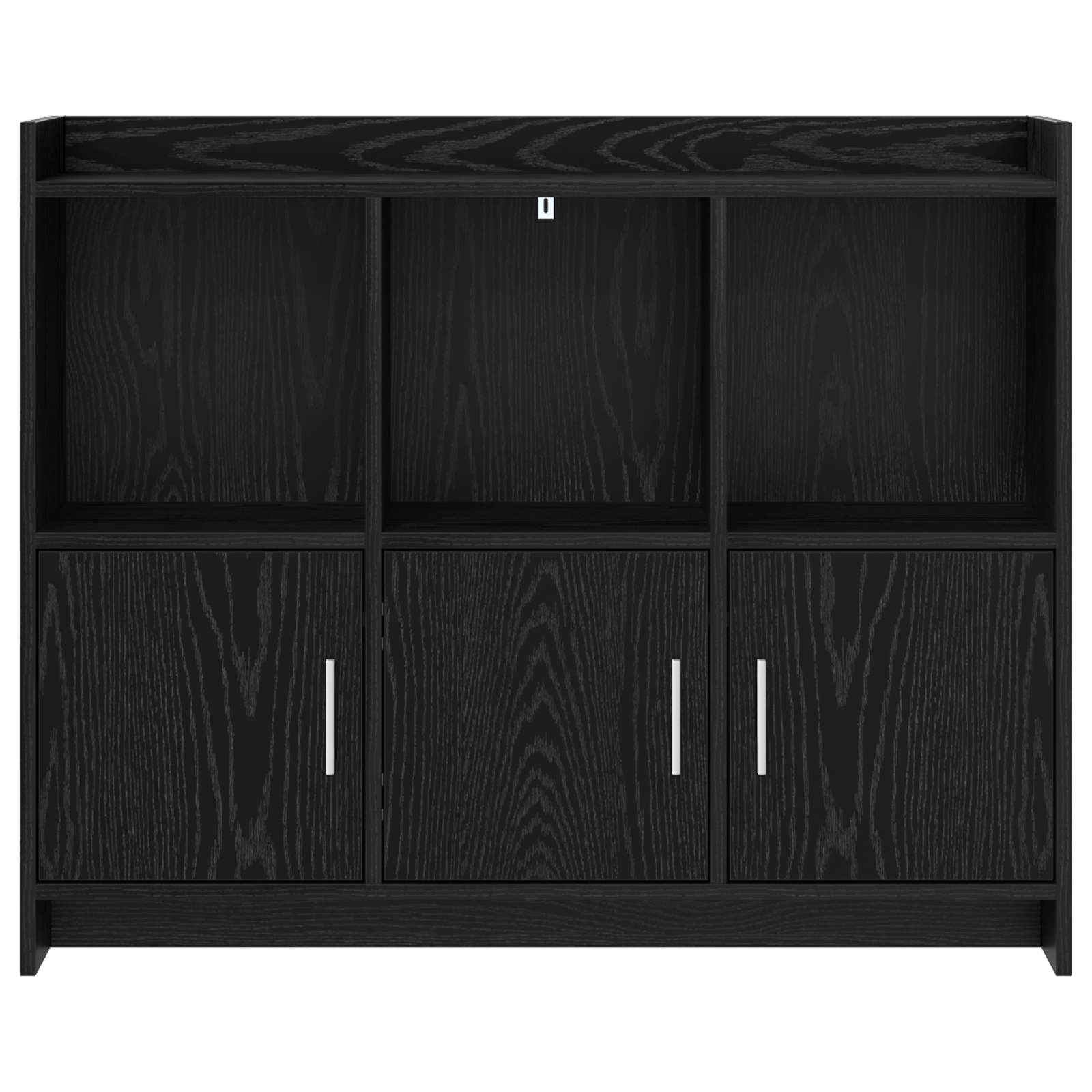 Sideboard Schwarze Eiche 98,5 x 33 x 80 cm Holzwerkstoff